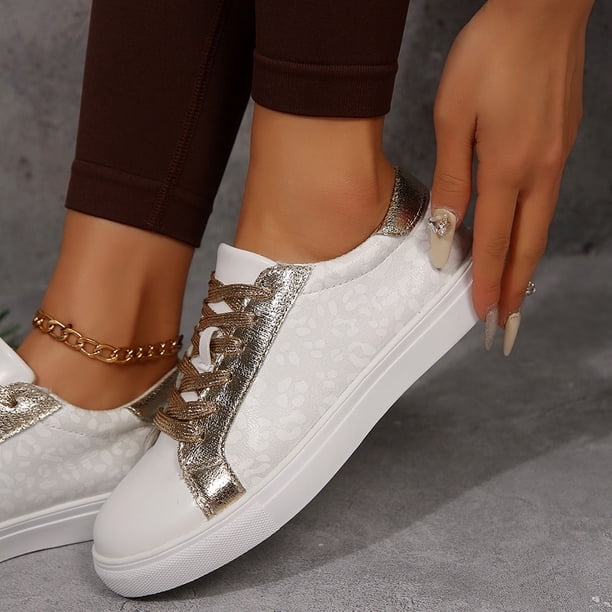 Women's Fashion Sneakers | Casual Lace Up Low Top Tennis Shoes | Cute Trendy Dressy Sneakers