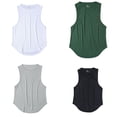 thumbnail image 4 of EIMELI Men Sports Tank Top Sleeveless Round Neck Solid Color Tops Running Fitness Tops for Men, 4 of 5