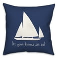 thumbnail image 2 of Creative Products Dreams Set Sail 16 x 16 Spun Poly Pillow, 2 of 3