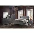 thumbnail image 5 of Furniture of America Brodus Contemporary Wood Veneer Sleigh Bed, Queen, Gray, 5 of 5