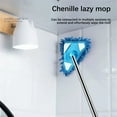 thumbnail image 3 of TOPRenddon Triangular Swivel Ceiling Mop – Lightweight Adjustable Extendable Mop for High Reach Cleaning, Floors, Walls | Multi-Surface Wet Dry Microfiber Mop with Washable Pads, 3 of 9