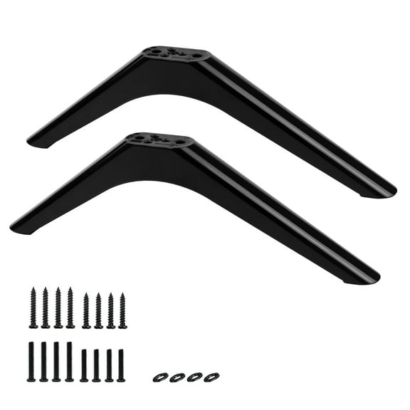 TV Legs for TCL Roku TV Stand Legs,Roku Tv Legs And Screws,Replacement Black Legs for TCL Smart TV Base Stand for 32 40 49 50 55 Inch with Screws(Black)