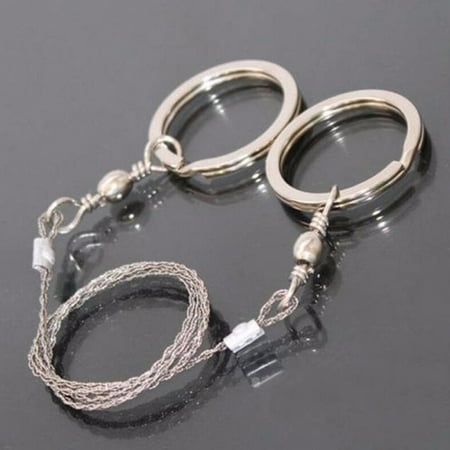 

Outdoor Pocket Portable Wire Saw Carbon Ring Travel Camping Stainless Steel