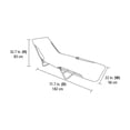 thumbnail image 4 of Mainstays Folding Beach Lounger, 4 of 8