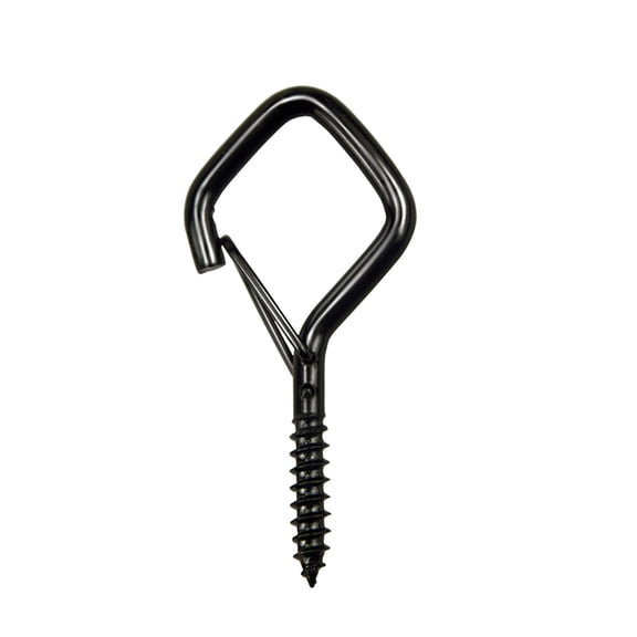 Hooks for Hanging with Safety Buckle, Screw-In Eye Hooks for Outdoor String Lights, Plants, Plant Hanger & Patio Lights, Ceiling & Wall Mount