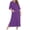 A-Purple312, variant on Puliio Robes For Women Solid Color Quarter Sleeve Loose Maternity Nursing Bathrobe Dress Lightweight Cozy Nightgown,Size S
