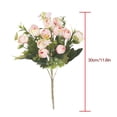 thumbnail image 2 of Ramo de flores artificiales para el hogar, oficina, escritorio, tela de seda, decoración floral falsa, ramo de capullos de rosa, rosa claro 3 piezas seitruly ZHF0580-01, 2 of 5