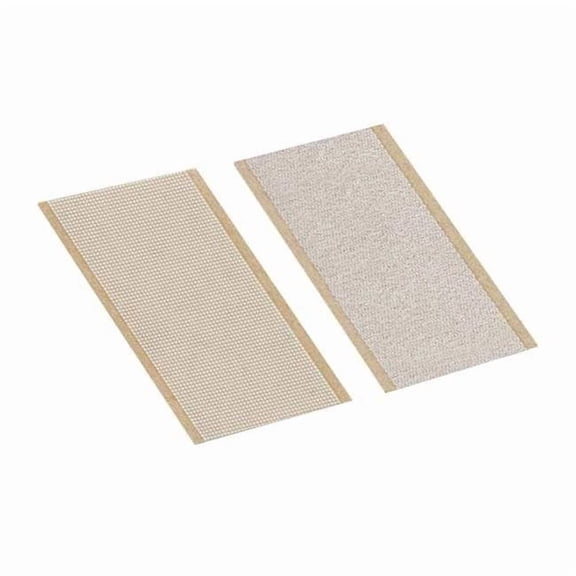 Reclosable Fastener Shape, Square, Acrylic Adhesive, 1 in, 1 in W, White, 100 PK