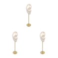 thumbnail image 2 of kurtrusly Earring Display Stand Human Ear Model Organizer Holder Showcase Stud Jewelry Right Ear White Height: 18cm 3Set, 2 of 6