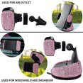 thumbnail image 4 of Car Phone Holder,rhinestone Bling Crystal Holder (pink), 4 of 5