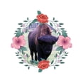 thumbnail image 2 of Phillip, Jamie 18x15 Black Ornate Wood Framed with Double Matting Museum Art Print Titled - Buffalo Love, 2 of 4