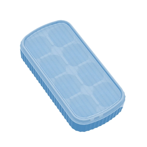 Molde De Silicona Para Cubitos De Hielo, Caja De Hielo, 8 Cavidades, Molde Para Cubitos De Hielo Fácil De Desmoldar En Un Segundo