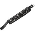 thumbnail image 4 of 2X Mode Punk Rivet Stud Mode Bracelet Ceinture en Cuir Unisexe (Noir), 4 of 8