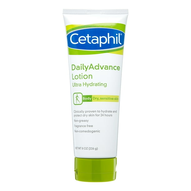 Cetaphil For Dry, Sensitive Skin Daily Advance Ultra Hydrating Lotion, 8 oz