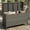 Grey, variant on Outdoor Rattan Storage Box,PE Wicker Deck Box with Waterproof Liner & Dual Hydraulic Hinges, Patio Cushion Organizer for Garden, Backyard, and Pool Side