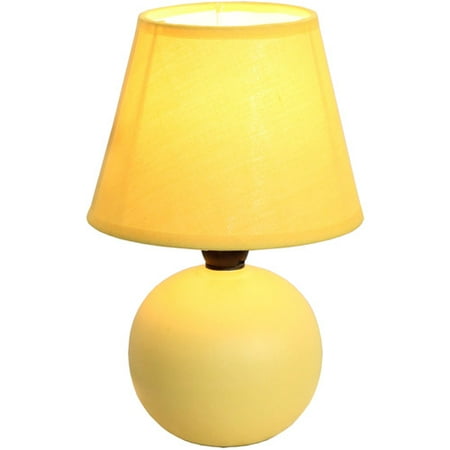Simple Designs Mini Ceramic Globe Table Lamp