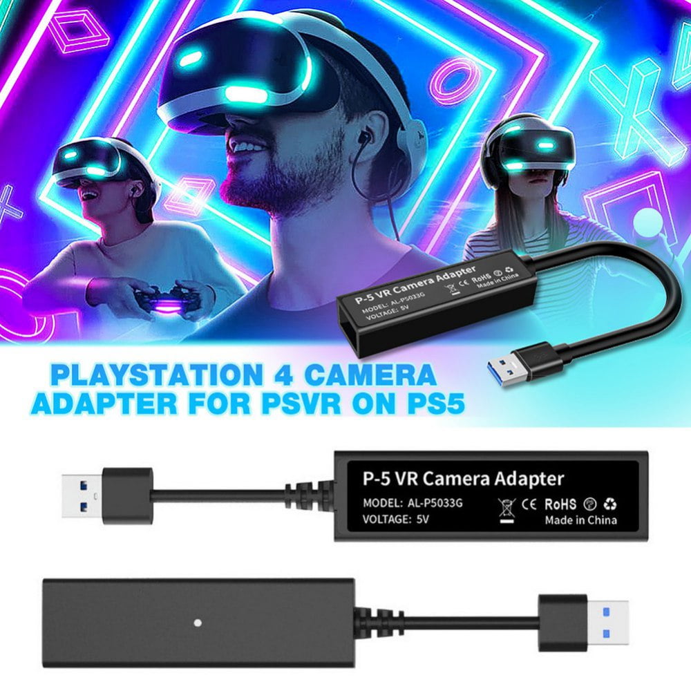 Wedorat Câble Adaptateur PS5 VR, Adaptateur Mini caméra USB3.0
