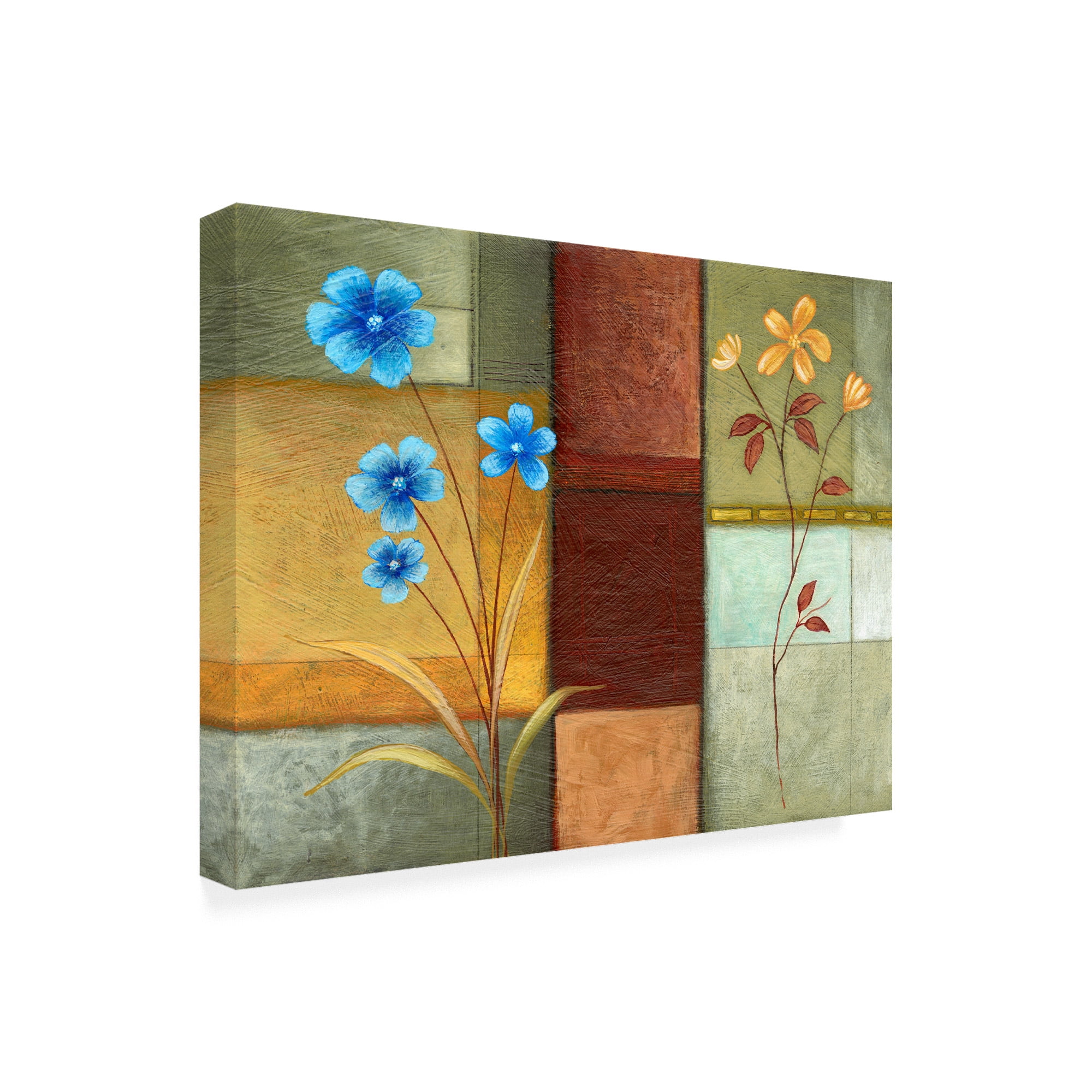 Trademark Fine Art 'Blue Left, Orange Right' Canvas Art by Pablo Esteban