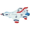 Lot 12 18" White Inflatable Thunderbird Jet Airplane Aviation Toy Decoration