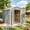 8x6 Gray, variant on Asofer 5x3 FT Gray Eco-Friendly Resin Outdoor Storage Shed, Weatherproof Plastic Garden Shed with Integrated Base & Lockable Door for Patio Lawn
