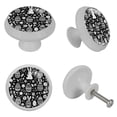 thumbnail image 4 of Easter Fluorescent Drawer Pulls with Screws, Round 4-Pack, Glow-in-the-Dark Cabinet Hardware: Crystal Knobs, Dresser Knobs - Suitable for Cabinets,and Dressers Furniture Decor, 4 of 6