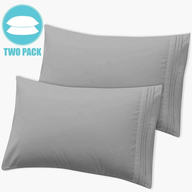 Microfiber Queen Size Pillow cases Set of 2, Pillow Shams Set of 2
