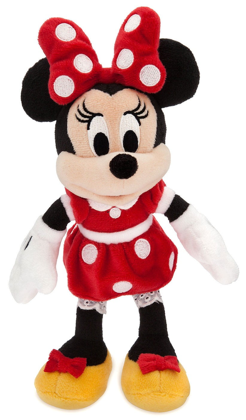 Official Disney Red Dress Minnie Mouse Bag Clip Plush Bagclip 