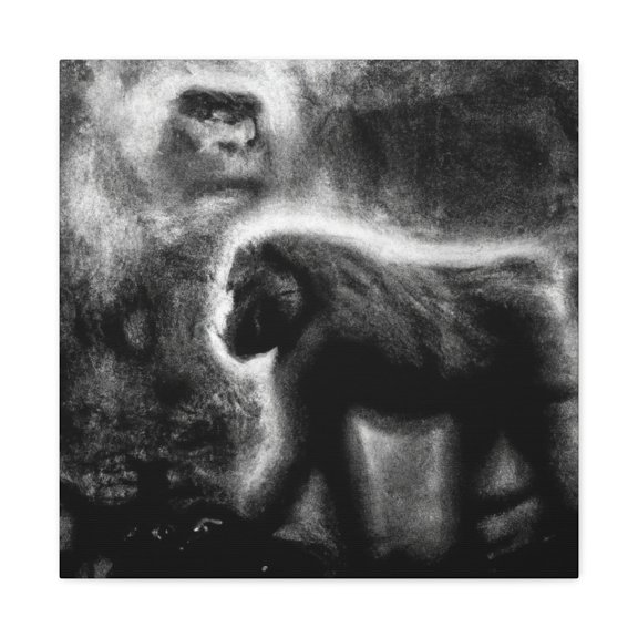 Baboon Abstract Expressionism - Canvas