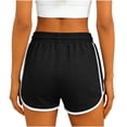 thumbnail image 4 of LVHAOGJOB Shorts de Gym pour Femmes Taille Élastique Athlétiques Confortables avec Poches Shorts pour Femmes Unis, 4 of 6