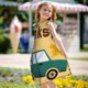 thumbnail image 5 of Fotbe Happy Thanksgiving Day Vestido de Dormir para Niñas de 3 a 10 Años, Mangas Cortas, Estilo Princesa, Pijama Camisón con Mangas Voladas-X-Large, 5 of 6