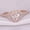Rose gold, variant on Womens Heart Shape Wedding Ring Alloy Simulated Diamond Micro Set Ring European Individually Packed White Gold