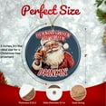 thumbnail image 2 of He Knows When You've Been Drinkin' Santa Ceramic Ornament - Funny Joke Humor Joke Gift - 3 Inch Christmas Tree Round Ornament - Xmas Holiday Decor - String Included - ORN0019, 2 of 5