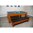 thumbnail image 4 of Hathaway Sherwood Air Hockey Table with Benches, 7-ft, Cherry/Black, 4 of 13