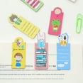 thumbnail image 2 of Marcador magnético, marcapáginas de dibujos animados, conjunto de combinación de tarjetas de papel creativas, marcador que puede colgar cartón, 2 of 5