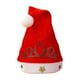 thumbnail image 1 of Gorro navideño con corona de terciopelo dorado, 1 of 5