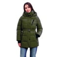 thumbnail image 5 of BCBGeneration Women's Belted Active Puffer Coat with Hood (Black, XL), 5 of 5