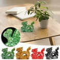 thumbnail image 3 of Dragon Desktop Ornament Ceramic Dragon Statue Chinese Figurine Ornament for 2024 Chinese New Year Blessing Souvenir Gift, 3 of 3
