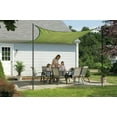 thumbnail image 2 of ShelterLogic ShadeLogic 16' Square Sun Shade Sail in Lime Green, 2 of 3
