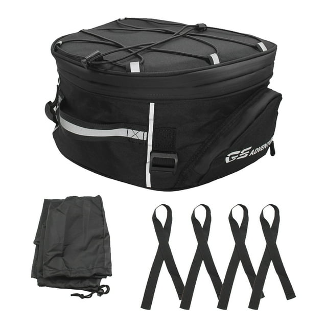 ziyahi Motorbike Rear Rack Luggage Bag Portable Reflective Strap Outside Tail Storage Bags Replacement for R1200GS LC/Adventure