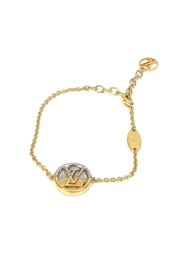 Pre-Owned LOUIS VUITTON M69589 L TO V Bracelet, Women's, Gold (Fair)