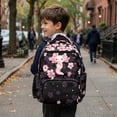 thumbnail image 4 of Jeiento 17 Inch Cherry Floral Axolotl School Backpack Large Capacity Lightweight Water-Resistant Bookbag for Girls Elementary School Students, Casual Daypack for Travel, 4 of 7