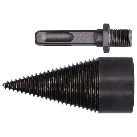 

Wood Drill Cone Bit High Hardness Professional Wood Splitter Bit Chopping Wood Tool For Chopping Wood For Electric Hammer Impact Drill Rhinestone Round Handle Handle Hex Handle