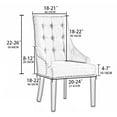 thumbnail image 3 of veasfak Soft Wingback Chair Cover Accessories Washable Protector Comfortable Decor Chair Fleeting Time, 3 of 9