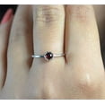 thumbnail image 2 of Navya Craft Garnet Round 925 Sterling Silver Handmade Women Statement Ring, Garnet Jewelry Size 11.0, 2 of 5