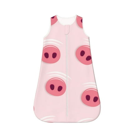 

Haiem Cute Pig Nose Printed Baby Sleep Sack 0-6 Months Muslin Baby Sleeping Bag Zipper Toddler Wearable Blankets Comfy Stretchy Thin Sleep Sacks-X-Large