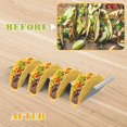 thumbnail image 2 of Soportes para Taco, 4 compartimentos, estante para Taco apto para horno, soporte para Taco 304 de acero inoxidable para restaurante y hogar, 1 Uds., 2 of 5