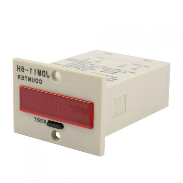 Contador Electrónico de 6 Dígitos, Alta Velocidad, Bajo Consumo de Energía, Conteo Preciso, JDM11, 6H, Amplio Rango de Conteo, Estable, Confiable, Anti interferencias, Fácil