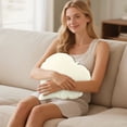 thumbnail image 3 of Leaf Shape Throw Pillow 17.7x17.7 Inch Cute Novelty Plant Plush Cushion Backrest Pillow Home Decoration for Sofa Couch Living Room Bedroom Car Lumbar Support, 3 of 3