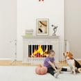 thumbnail image 2 of PawHut Dog Playpen Indoor for Small Medium Dogs with Door, White, 2 of 10