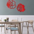 thumbnail image 5 of Pegatinas de pared con espejo Laklulu Rose PS, pegatinas decorativas para espejo de sala de estar, 5 of 5